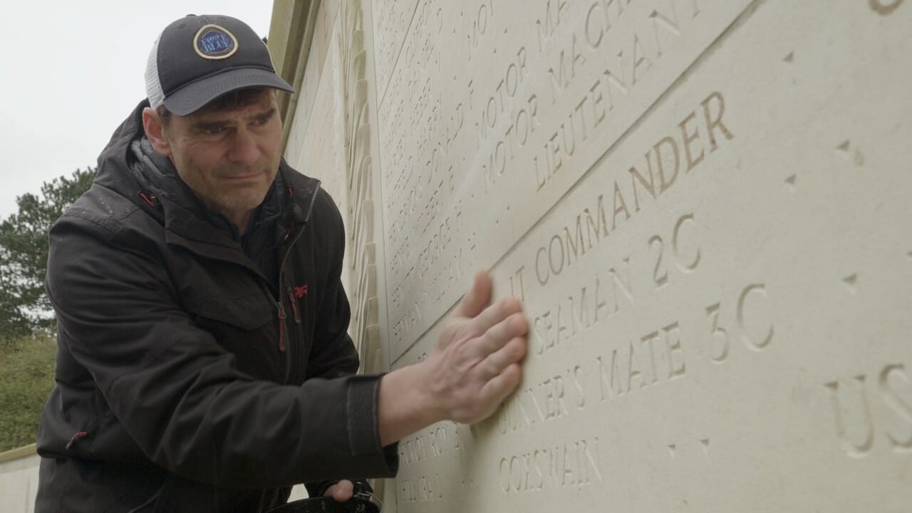 Corey visiting the wall